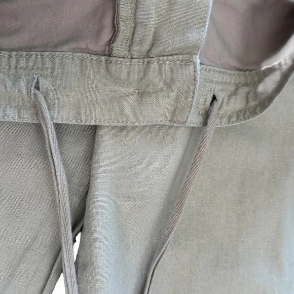 Marc Anthony Luxury Beige Slim Fit Linen Blend Elastic Back Pants size Medium - Picture 5 of 5